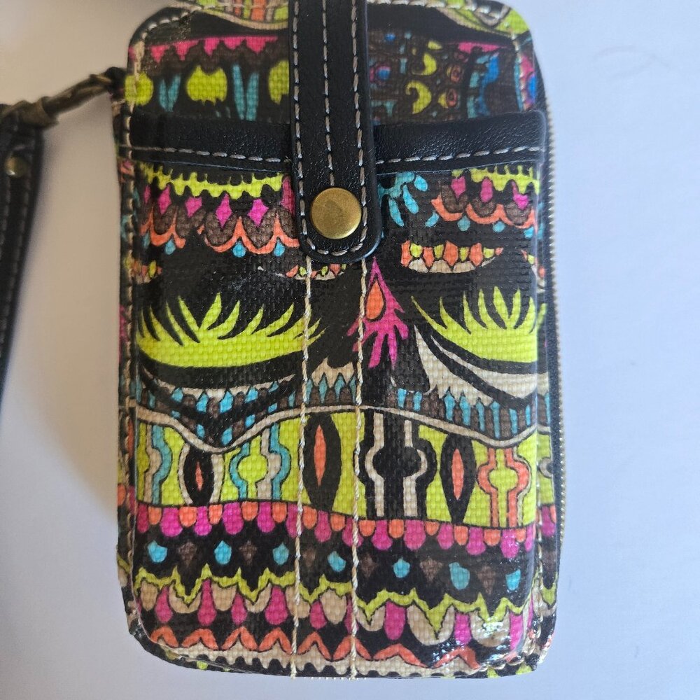 Sakroots  Treated Canvas Wallet or Wristlet or Crossbody Mini Wallet Bag